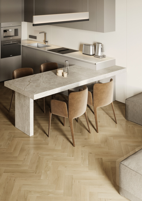 Кварцевый ламинат Fargo Herringbone Дуб Копенгаген 44-720-16